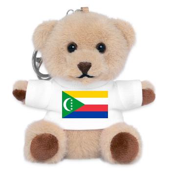 Komoren - Teddy Schlüsselanhänger - Weiß - Vorne