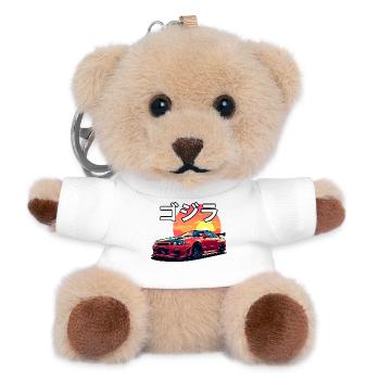 R34 Sonnenuntergang - Teddy Schlüsselanhänger - Weiß - Vorne