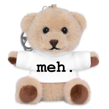 meh humour - Porte-clés ourson - blanc - Devant