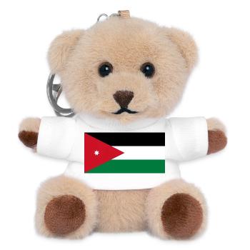 Jordanien - Teddy Schlüsselanhänger - Weiß - Vorne