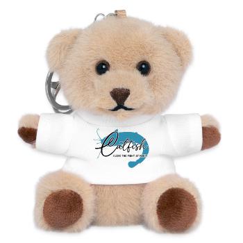 Catfish, Catfish, Sport Fishing, River Monster - Teddy Keyring - white - Front