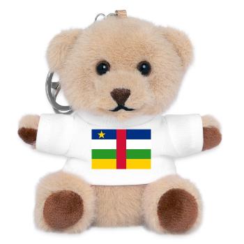 Zentralafrikanische Republik - Teddy Schlüsselanhänger - Weiß - Vorne