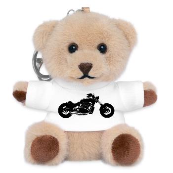 Hubschrauber - Teddy Schlüsselanhänger - Weiß - Vorne