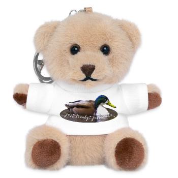 just lovely just cute - Teddy Schlüsselanhänger - Weiß - Vorne