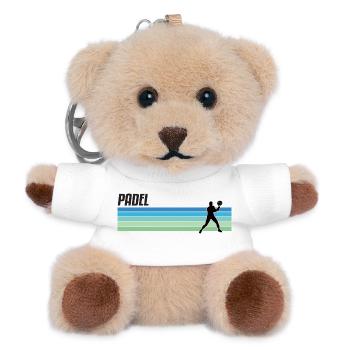 Padel Padelspieler Padeltennis Paddle Padeltrainer - Teddy Schlüsselanhänger - Weiß - Vorne
