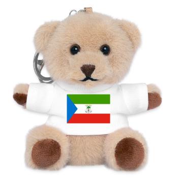 Äquatorialguinea - Teddy Schlüsselanhänger - Weiß - Vorne