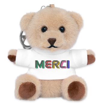 Vielen Dank - Teddy Schlüsselanhänger - Weiß - Vorne
