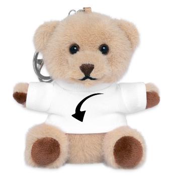 Pfeil - Pfeil - Teddy Schlüsselanhänger - Weiß - Vorne