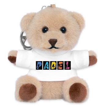Padel Padelspieler Padeltennis Paddle Padeltrainer - Teddy Schlüsselanhänger - Weiß - Vorne