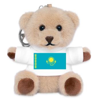 Kasachstan - Teddy Schlüsselanhänger - Weiß - Vorne