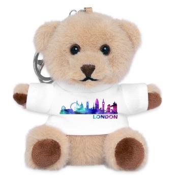 Skyline London - Teddy Schlüsselanhänger - Weiß - Vorne