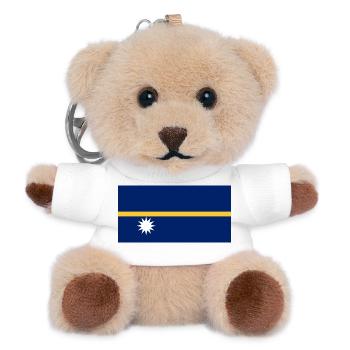 Nauru - Teddy Schlüsselanhänger - Weiß - Vorne
