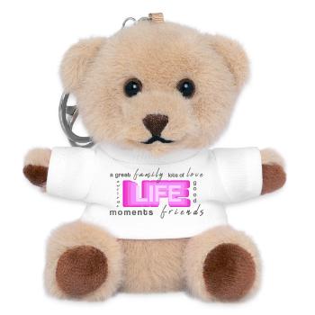 life family friends - Teddy Schlüsselanhänger - Weiß - Vorne