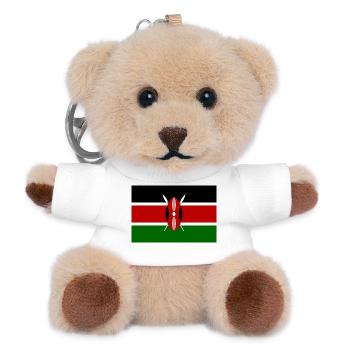 Kenia - Teddy Schlüsselanhänger - Weiß - Vorne