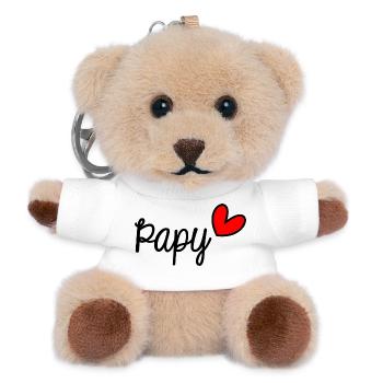 OPA. VATERTAG. ALLES GUTE ZUM GROSSVATERTAG - Teddy Schlüsselanhänger - Weiß - Vorne