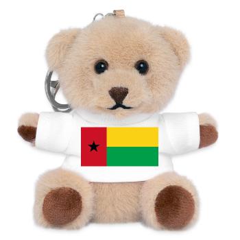 Guinea-Bissau - Teddy Schlüsselanhänger - Weiß - Vorne