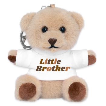 little brother kleiner Bruder - Teddy Schlüsselanhänger - Weiß - Vorne
