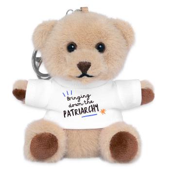 Bringing Down the Patriarchy - Teddy Schlüsselanhänger - Weiß - Vorne