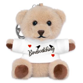 Vögel zur Vogelbeobachtung - Teddy Schlüsselanhänger - Weiß - Vorne