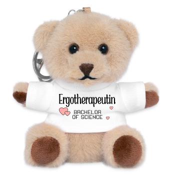 Ergotherapeutin Bachelor of Science - Teddy Schlüsselanhänger - Weiß - Vorne