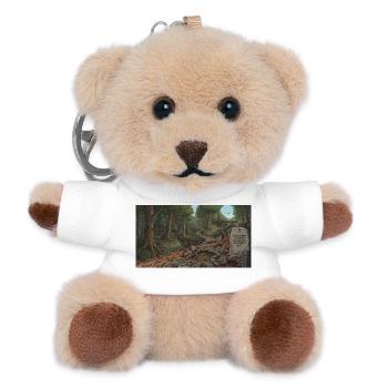 Waldpfad der Erkenntnis - Teddy Schlüsselanhänger - Weiß - Vorne