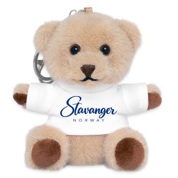 Stavanger - Norway - Norge - Norwegen - Skandinavi - Teddy Schlüsselanhänger - Weiß - Vorne