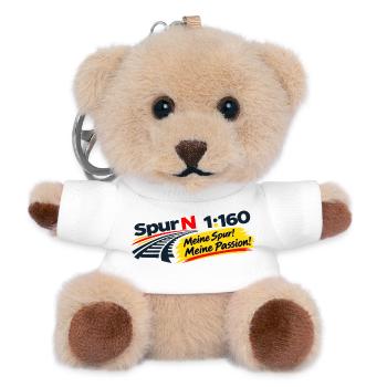 Spur N 1:160 / Meine Spur! - Meine Passion! - Teddy Schlüsselanhänger - Weiß - Vorne