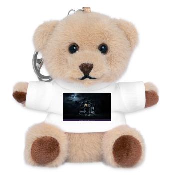 Nachtspuk-Haus Schattenlicht - Teddy Schlüsselanhänger - Weiß - Vorne