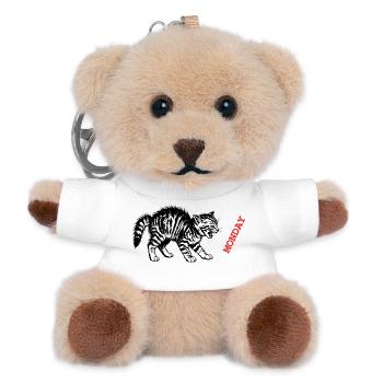 Anti Monday Kitten - Teddy Schlüsselanhänger - Weiß - Vorne