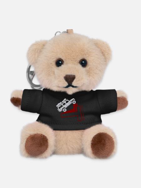 Das Defender T-Shirt - Teddy Schlüsselanhänger - Schwarz