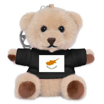 Zypern - Teddy Schlüsselanhänger - Schwarz - Vorne