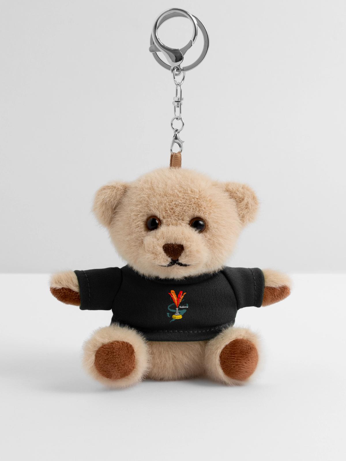 Indiaca Geschenkidee - Teddy Schlüsselanhänger - Schwarz - Vorne