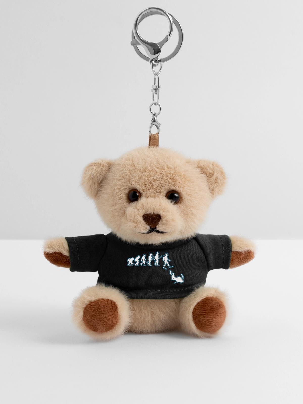 Taucher Evolution - Teddy Schlüsselanhänger - Schwarz - Vorne