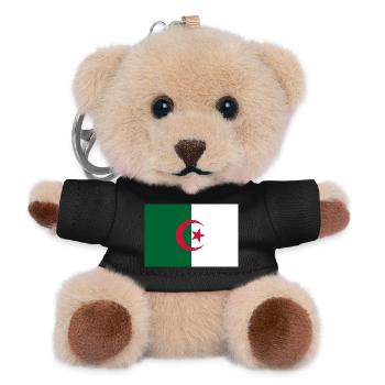 Algerien - Teddy Schlüsselanhänger - Schwarz - Vorne