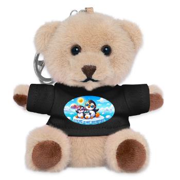 Funny Penguins - Teddy Keyring - black - Front