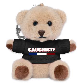 Gauchiste - Porte-clés ourson - noir - Devant