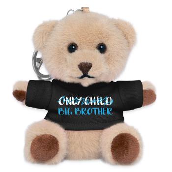 Großer Bruder Kein Einzelkind - Teddy Schlüsselanhänger - Schwarz - Vorne