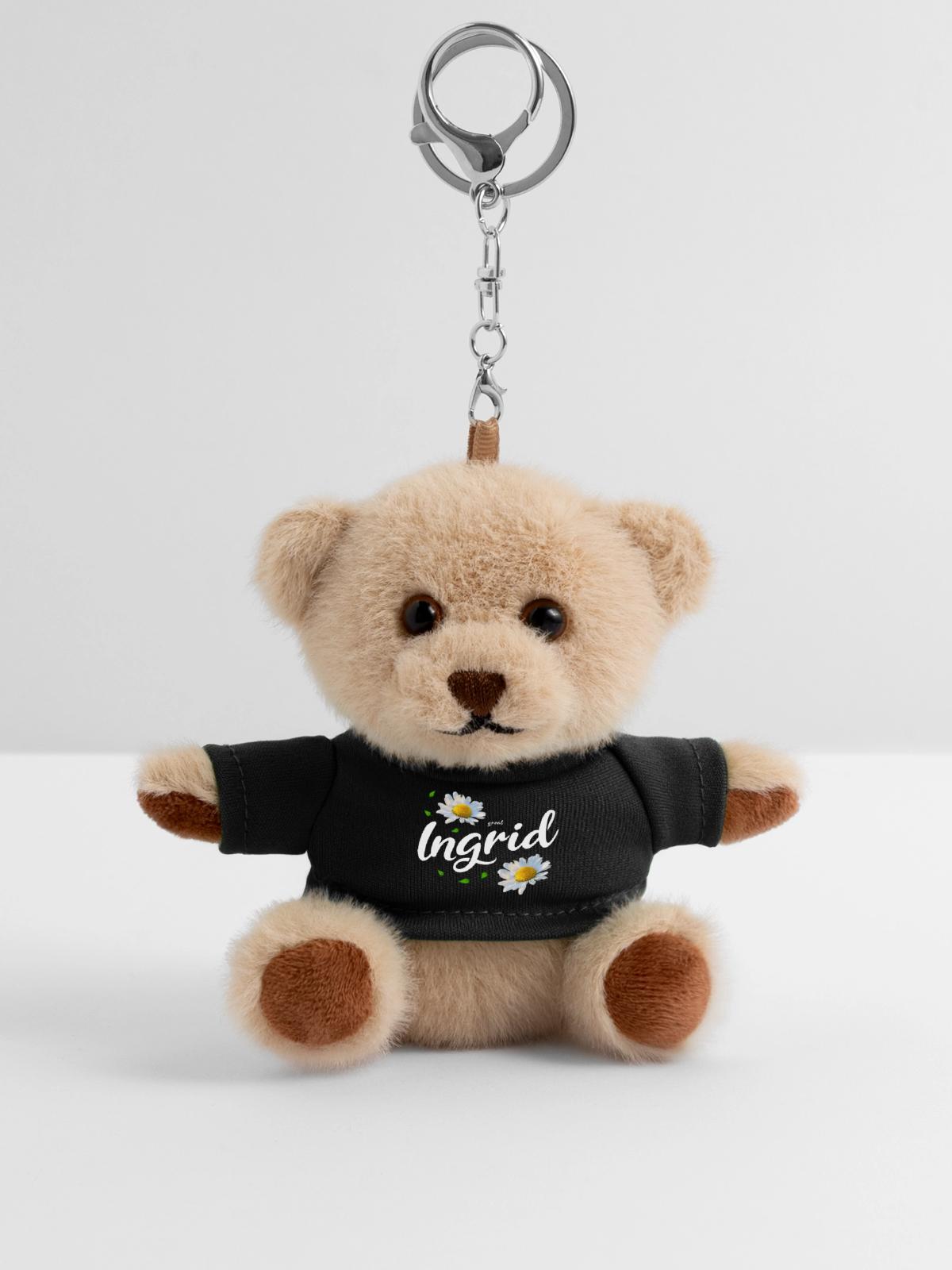 Ingrid - Teddy Schlüsselanhänger - Schwarz - Vorne