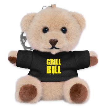 BBQ Bill - Teddy Keyring - black - Front