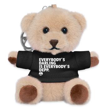 FJS - everybody.white - Teddy Schlüsselanhänger - Schwarz - Vorne