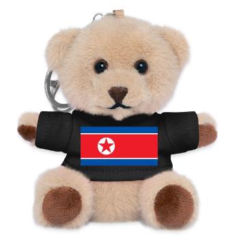 Nordkorea - Teddy Schlüsselanhänger - Schwarz - Vorne