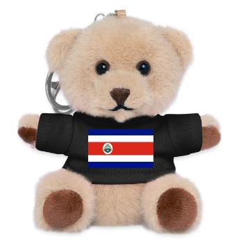 Costa Rica - Teddy Schlüsselanhänger - Schwarz - Vorne