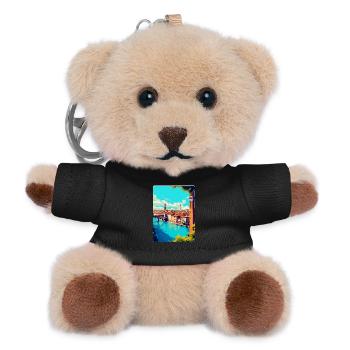 Verona Italy Vintage Travel Poster WPA Souvenir - Teddy Keyring - black - Front