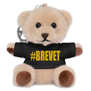 FERRY. BACCALAUREAT. PATENT. DNB. EXAMINATION. WELL DONE - Teddy Keyring - black - Front