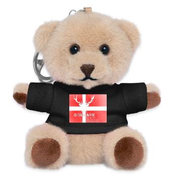 Dämark Wildtiere Denmark wildlife - Teddy Schlüsselanhänger - Schwarz - Vorne