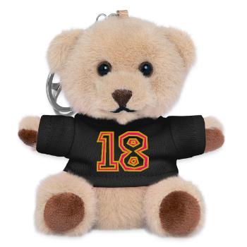 18 - Teddy Keyring - black - Front