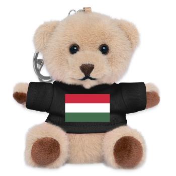 Ungarn Flagge - Teddy Schlüsselanhänger - Schwarz - Vorne