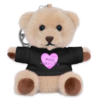 Muttertag mothersday happy mothers day - Teddy Schlüsselanhänger - Schwarz - Vorne