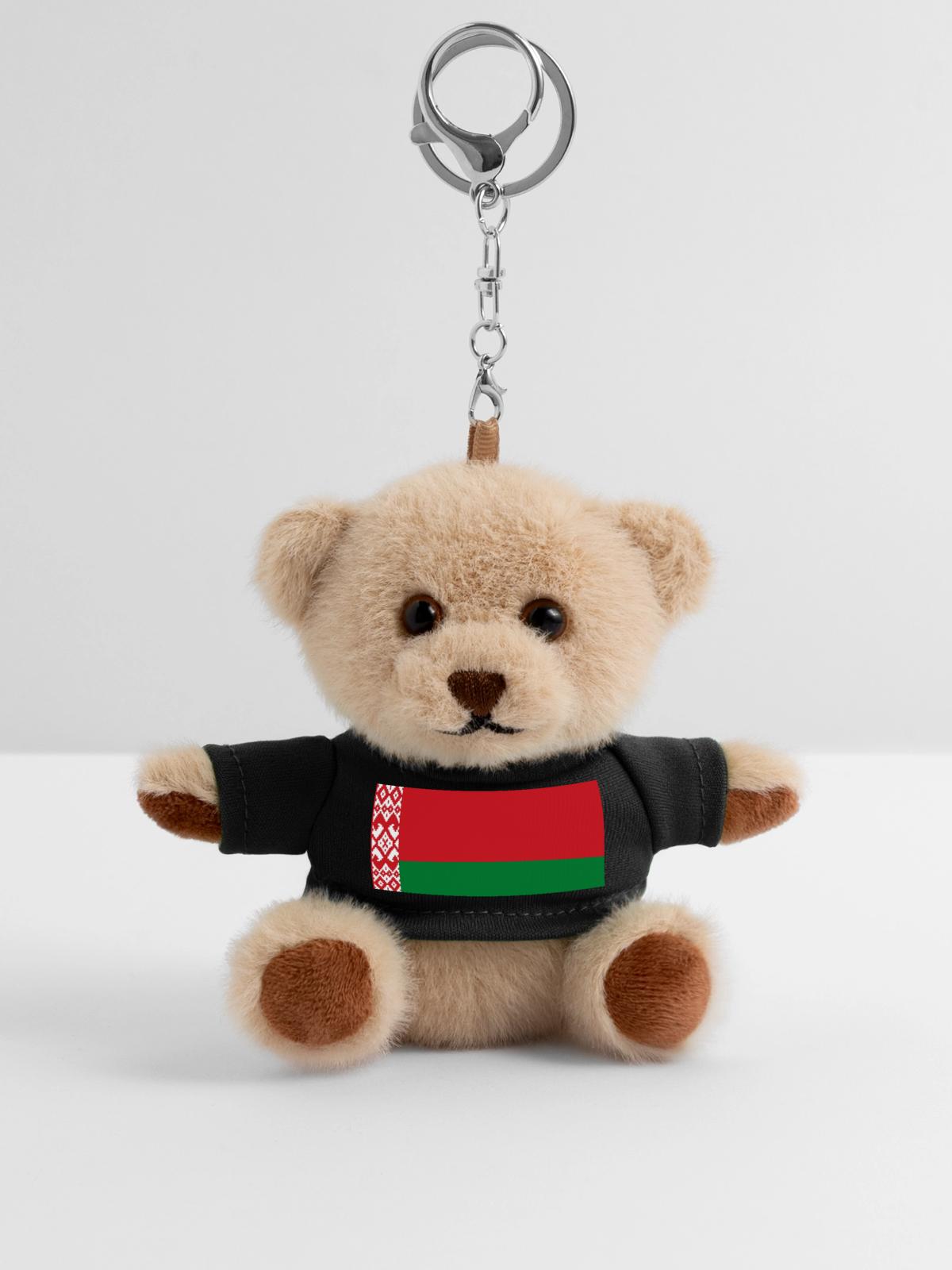 Belarus - Teddy Schlüsselanhänger - Schwarz - Vorne