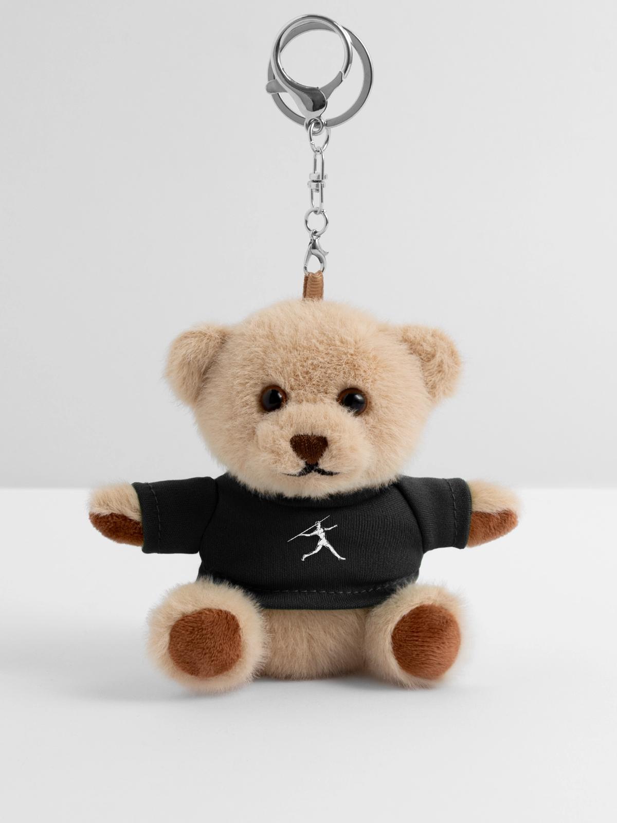 Speerwerfer - Teddy Schlüsselanhänger - Schwarz - Vorne
